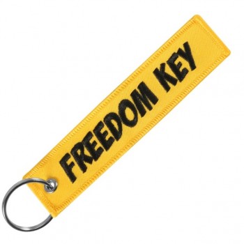 Breloc moto textil "Freedom Key" brodat Breloc moto textil "Freedom Key" brodat