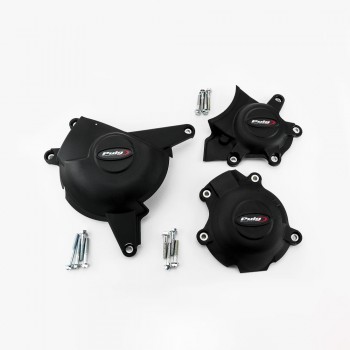 Kit capace protecție motor - Puig Engine Covers - Suzuki GSX-R 1000 2017-2022 (crash pad)