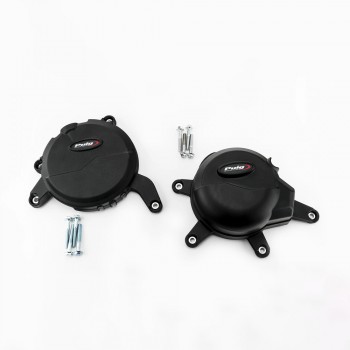 Kit capace protecție motor - Puig Engine Covers - KTM RC 390 / Duke 390 2016-2019 (crash pad)