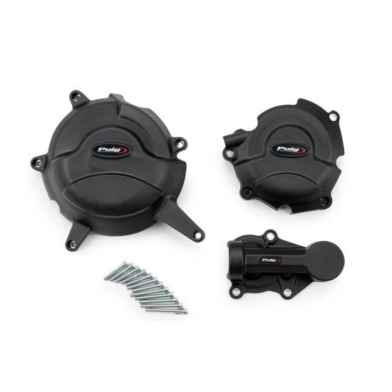 Kit capace protecție motor - Puig Engine Covers - Suzuki GSX-8R / GSX-8S / DL800 V-Strom 2023-2026 (crash pad)