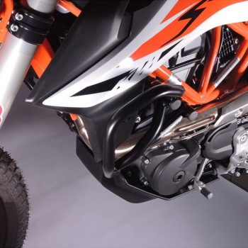 Kit protecții motor RDmoto - KTM 690 Enduro R / 690 Supermoto / SMC-R 2019-2023 | Husqvarna 701 Enduro / 701 Supermoto 2019-2023 - Negru (crash bar superior)