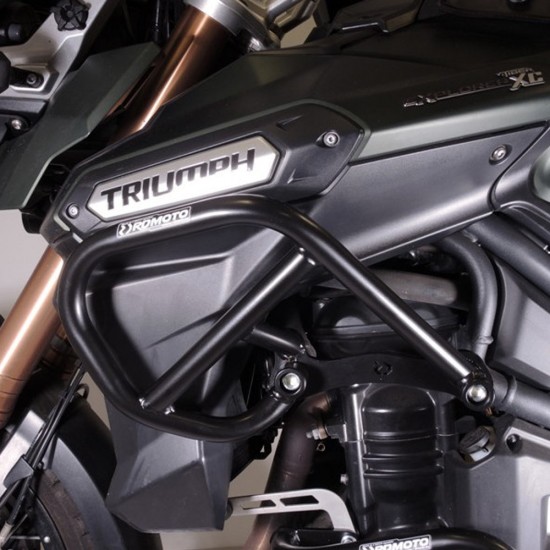 Kit protecții motor RDmoto - Triumph Tiger 1200 Explorer / XC 2011-2015 - Negru (crash bar superior) Kit protecții motor RDmoto - Triumph Tiger 1200 Explorer / XC 2011-2015 - Negru (crash bar superior)