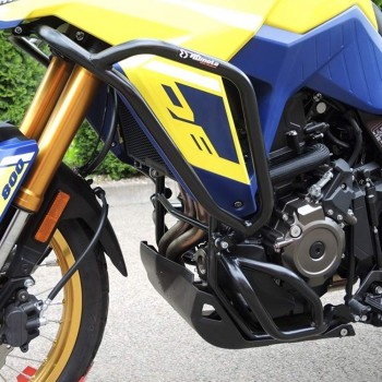 Kit protecții motor RDmoto - Suzuki V-Strom 800DE 2022-2024 - Negru (crash bar complet)