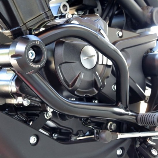 Kit protecții motor RDmoto - Voge 125R 2025 - Negru (crash bar complet) Kit protecții motor RDmoto - Voge 125R 2025 - Negru (crash bar complet)