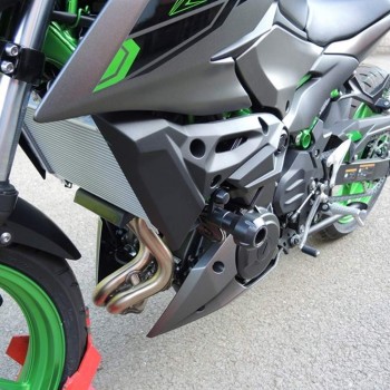 Kit protecții motor RDmoto PH01 Black - Kawasaki Z400 / Z500 / Ninja 250 / Ninja 400 / Ninja 500 (crash pad)