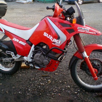 Kit protecții motor RDmoto - Suzuki DR750 Big 1988-1990 (crash bar) - White