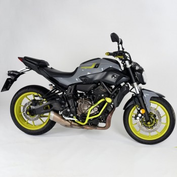 Kit protecții motor RDmoto - Yamaha MT-07 / XSR 700 2014-2023 - Yellow Fluo (crash bar + crash pads) Kit protecții motor RDmoto - Yamaha MT-07 / XSR 700 2014-2023 - Yellow Fluo (crash bar + crash pads)