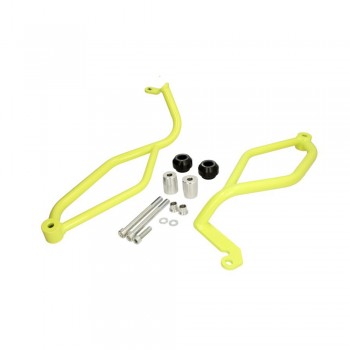 Kit protecții motor RDmoto - Yamaha MT-07 / XSR 700 2014-2023 - Yellow Fluo (crash bar + crash pads)