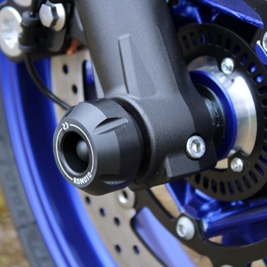 Kit protecții ax roată față - RDmoto PH01 - Yamaha MT-07 / XSR 700 / YZF-R7 (crash pad)
