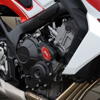 Kit protecții motor RDmoto SL01 Black - Honda CB 650F 2014-2018 (crash pad)