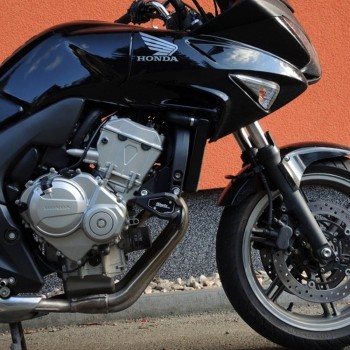 Kit protecții motor RDmoto SL01 Black - Honda CB 600 / F / S Hornet / CBF 600 / N / S 2008-2012 (crash pad)