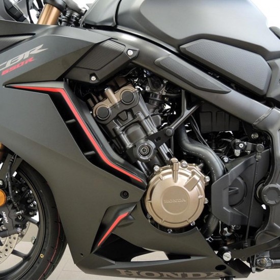 Kit protecții motor RDmoto PH01 Black - Honda CBR 650R 2019-2023 (crash pad)