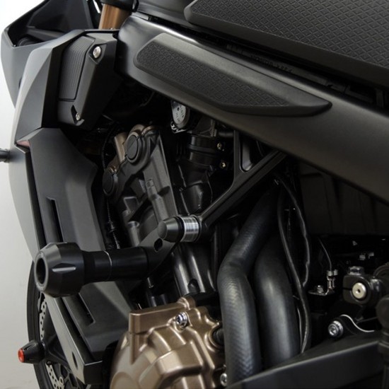 Kit protecții motor RDmoto PH01 Black - Honda CBR 650R 2019-2023 (crash pad)