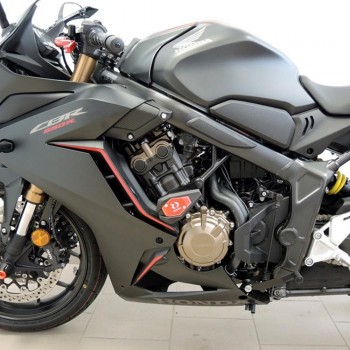 Kit protecții motor RDmoto SL01 Black - Honda CBR 650R 2019-2023 (crash pad)