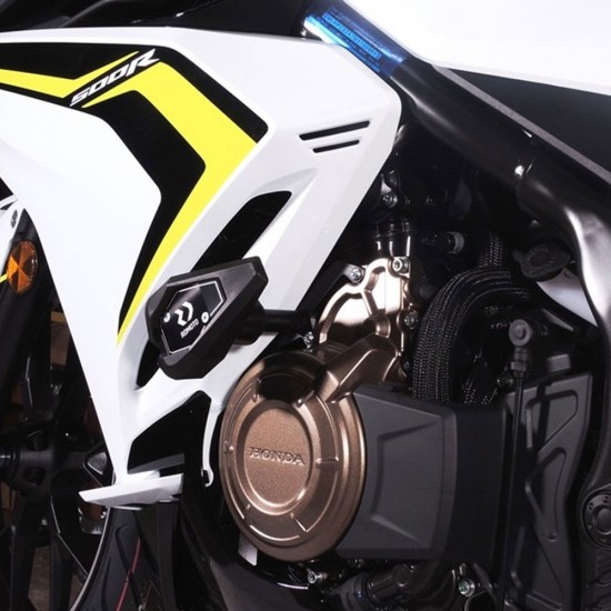 Kit protecții motor RDmoto SL01 Black - Honda CBR 500R 2019-2023 (crash pad)