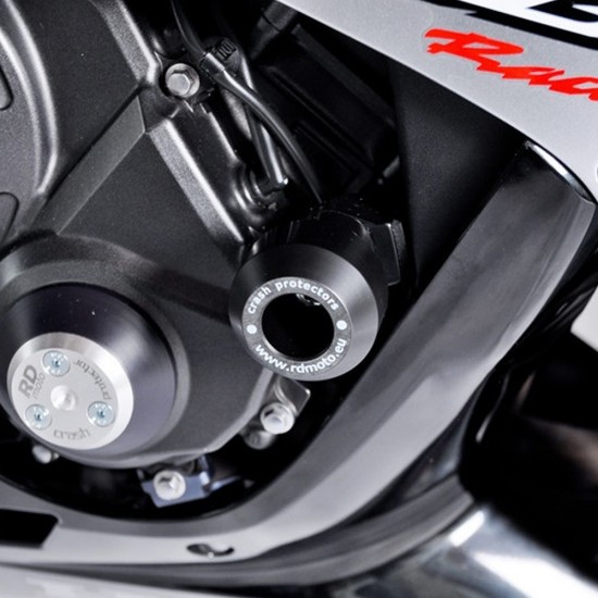 Kit protecții motor RDmoto PH01 Black - Honda CBR 600RR 2007-2008 (crash pad)
