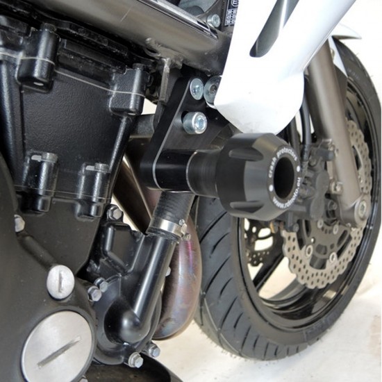 Kit protecții motor RDmoto PH01 Black - Kawasaki ER-6n 2009-2011 (crash pad)