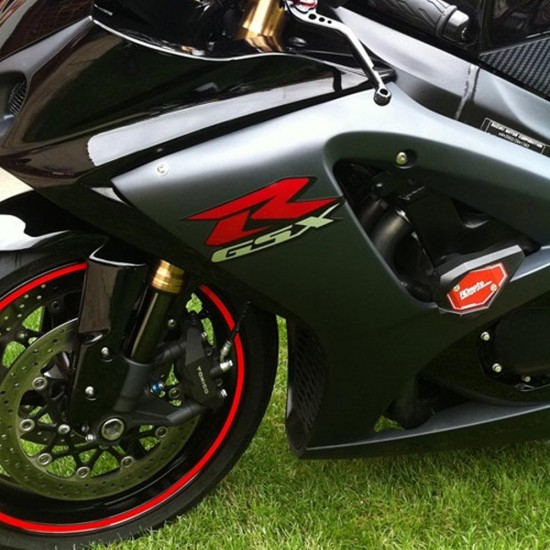 Kit protecții motor RDmoto SL01 Black - Suzuki GSX-R 1000 2007-2008 (crash pad)