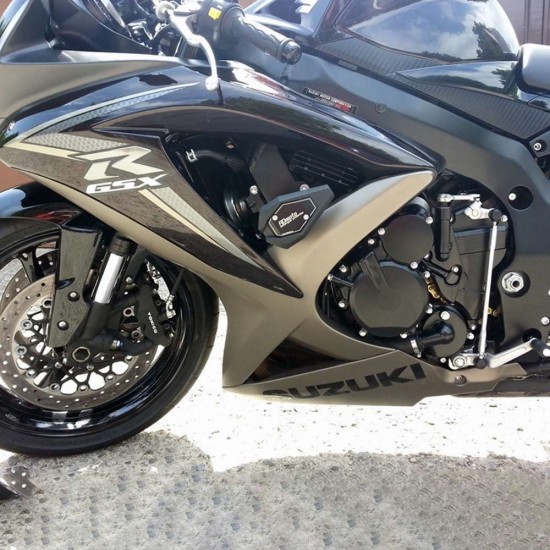 Kit protecții motor RDmoto SL01 Black - Suzuki GSX-R 600 / 750 2008-2010 (crash pad)