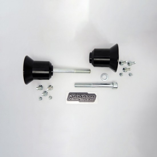 Kit protecții motor RDmoto SL01 Black - Suzuki SV 1000 2003-2008 (crash pad)