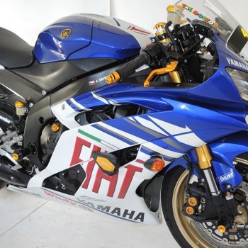 Kit protecții motor RDmoto SL01 Black - Yamaha R6 2006-2011 (crash pad)