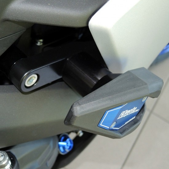 Kit protecții motor RDmoto SL01 Black - Yamaha YZF-R3 / YZF-R25 2014-2018 (crash pad)