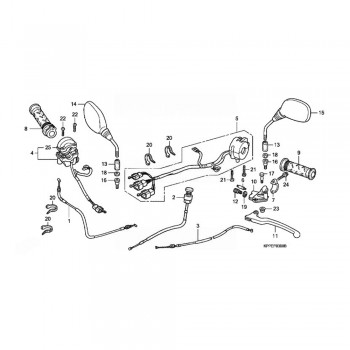 Cablu de ambreiaj - OE - Honda CBR 125R (2004-2008) 