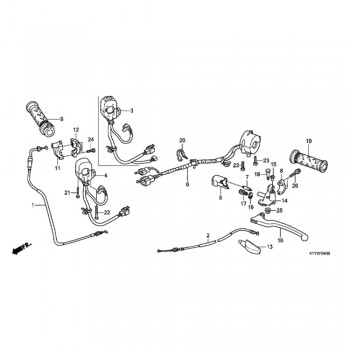 Cablu de ambreiaj - OE - Honda CBR 125R (2011-2015) 