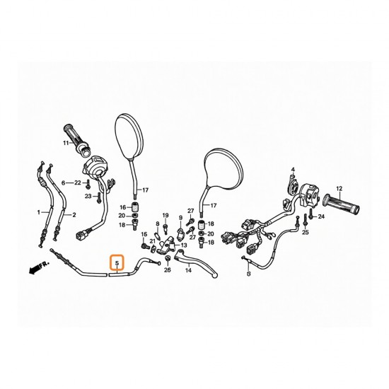 Cablu de ambreiaj - OE - Honda CB 600F Hornet (1998-2006)