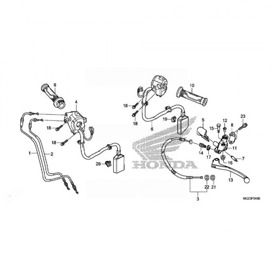 Cablu de ambreiaj - OE - Honda CB 500F (2013-2018) / CBR 500R (2013-2018)