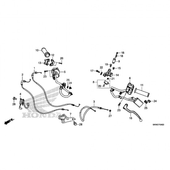 Cablu de ambreiaj - OE - Honda CBR 650R (2019-2023)