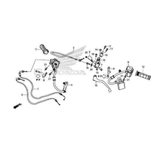 Cablu de ambreiaj - OE - Honda CBR 500R (2019-2021)