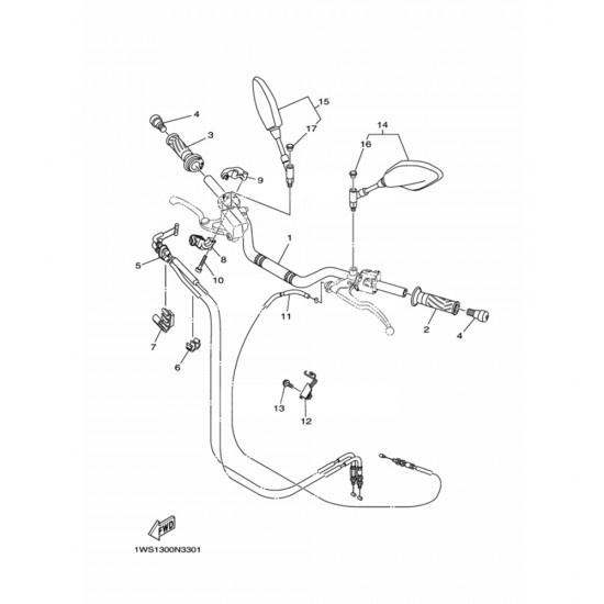 Cablu de ambreiaj - OE - Yamaha FZ6R / XJ6 / XJ6 Diversion (2009-2016) Cablu de ambreiaj - OE - Yamaha FZ6R / XJ6 / XJ6 Diversion (2009-2016)