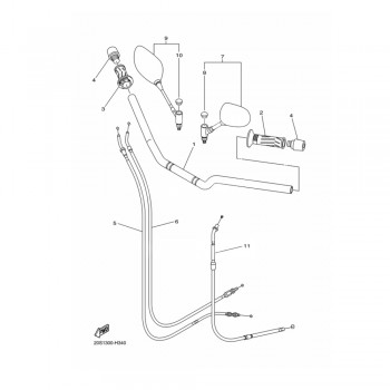 Cablu de ambreiaj - OE - Yamaha FZ6R / XJ6 / XJ6 Diversion (2009-2016) 
