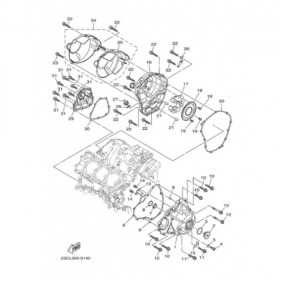 Garnitură capac stator - OE - Yamaha MT-09 / FZ-09 / FJ-09 / NIKEN / R9 / Tracer 9 / Tracer 900 / XSR900 Garnitură capac stator - OE - Yamaha MT-09 / FZ-09 / FJ-09 / NIKEN / R9 / Tracer 9 / Tracer 900 / XSR900