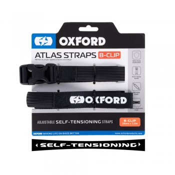 Chingi elastice ajustabile - OXFORD Atlas Straps 26mm x 2M - Black Chingi elastice ajustabile - OXFORD Atlas Straps 26mm x 2M - Black