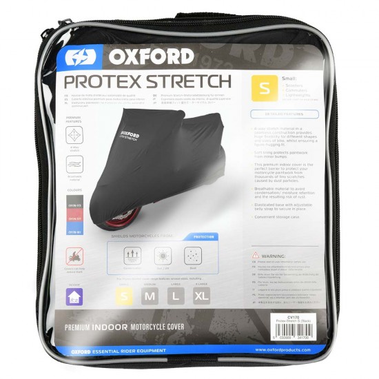 Husă moto Oxford Protex Stretch Indoor - Black Husă moto Oxford Protex Stretch Indoor - Black