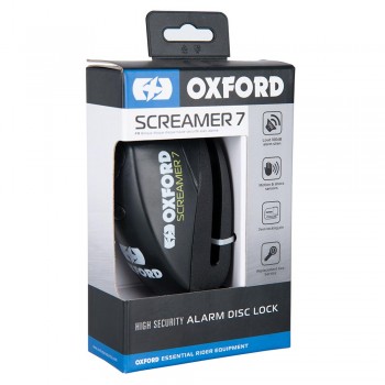 Blocator disc frână cu alarma OXFORD SCREAMER 7 Blocator disc frână cu alarma OXFORD SCREAMER 7