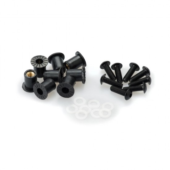 Puig - Set 6 șuruburi M5 colorate - pentru parbriz moto