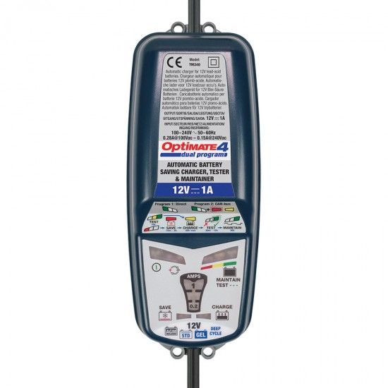 Tester/redresor OPTIMATE 4 Dual Program (MAX 0.8AH) TM-340