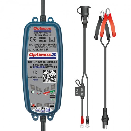 Tester/redresor OPTIMATE 3 (MAX 0.8AH) TM-430 Tester/redresor OPTIMATE 3 (MAX 0.8AH) TM-430
