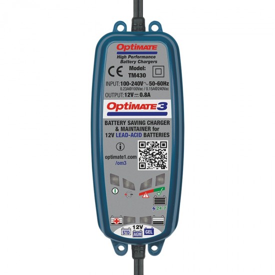 Tester/redresor OPTIMATE 3 (MAX 0.8AH) TM-430 Tester/redresor OPTIMATE 3 (MAX 0.8AH) TM-430