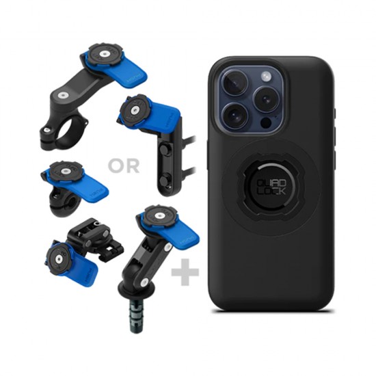 Kit complet - Suport telefon Quad Lock® - Apple iPhone - configurabil