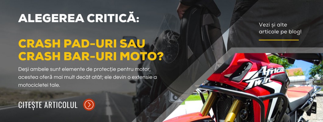 Alegerea critică: Crash pad-uri sau crash bar-uri moto?