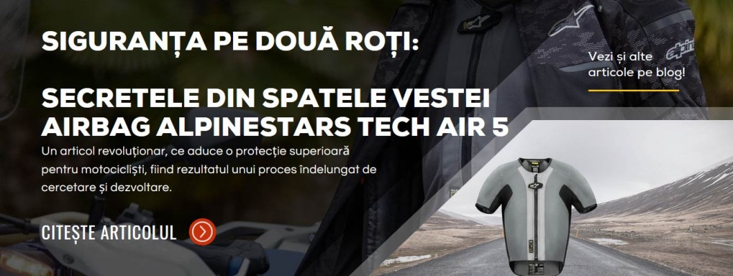 De ce vesta airbag Alpinestars Tech Air 5 este esențială pentru fiecare motociclist