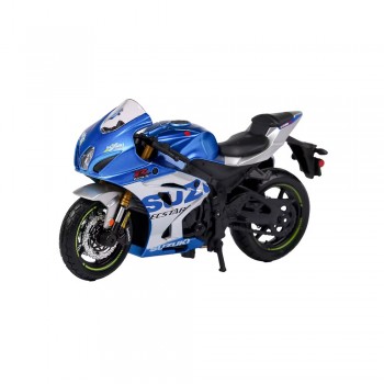 Machetă moto Bburago [1:18] - Suzuki GSX-R 1000R - Blue/Silver
