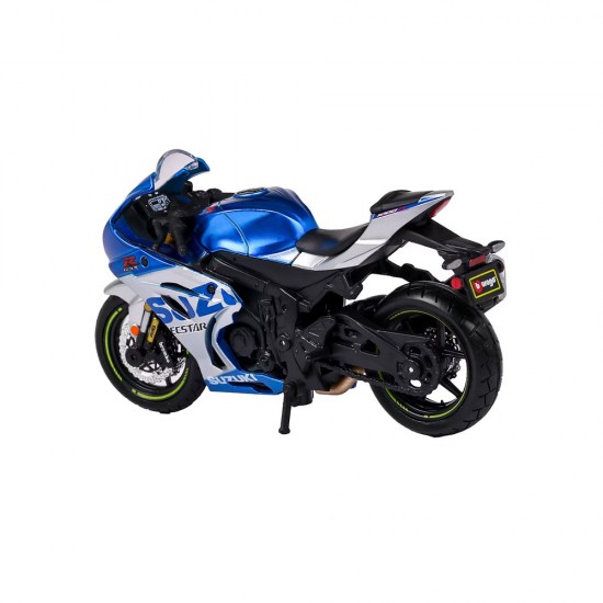 Machetă moto Bburago [1:18] - Suzuki GSX-R 1000R - Blue/Silver