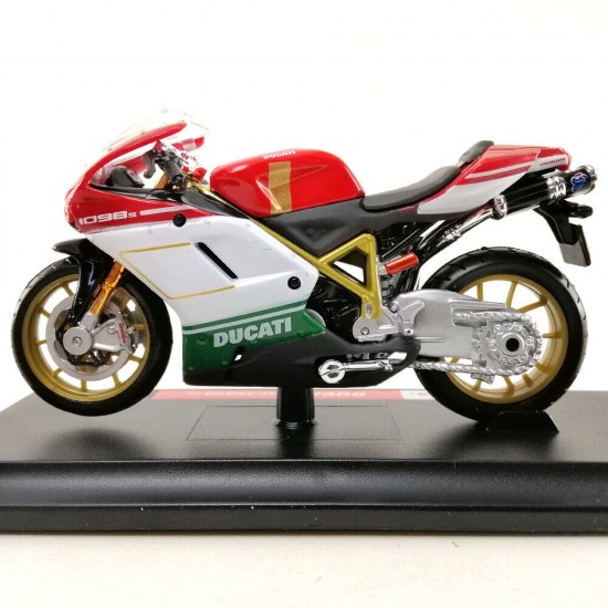 Machetă moto Maisto [1:18] - Ducati 1098S - White/Red