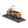 Machetă moto Maisto [1:18] - Harley-Davidson FLHR ROAD KING 1999 - gold/black [set DCC-MAI31360-36-12