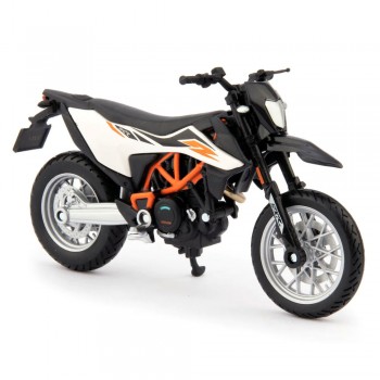 Machetă moto Maisto [1:18] - KTM 690 SMC R - Black/White/Orange